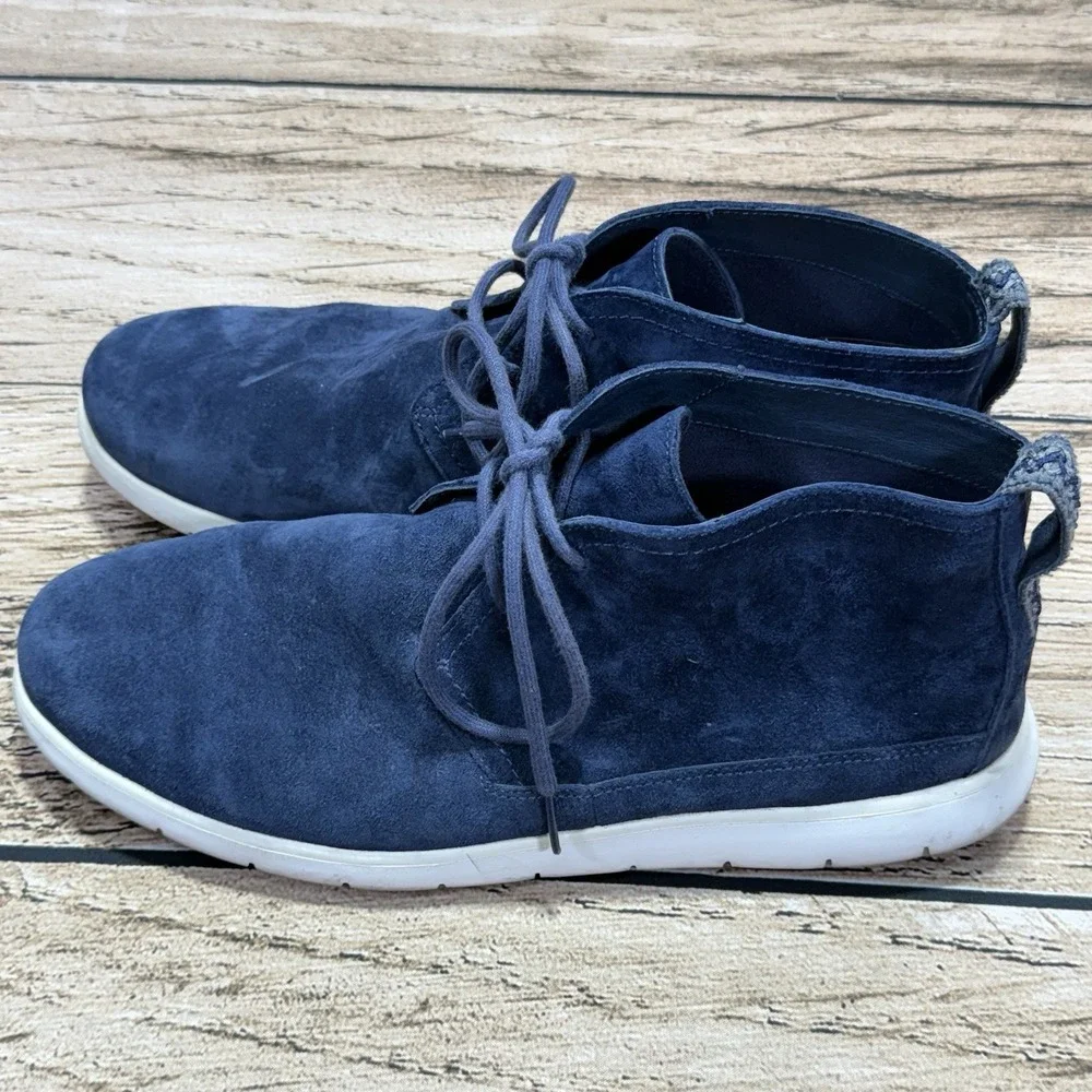 UGG Australia Freamon Chukka Boots Mens 13 Blue Suede Casual 1007645
